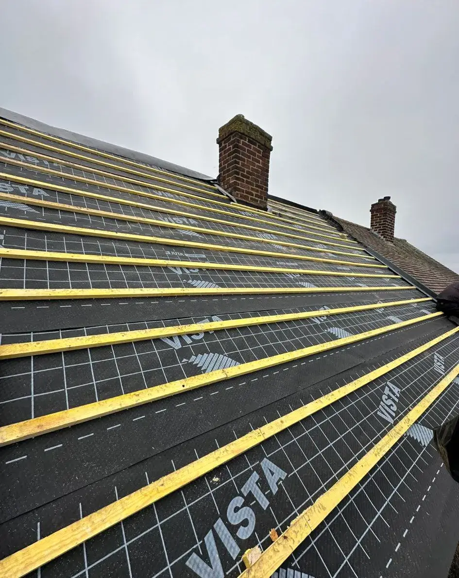 roof being worked on 